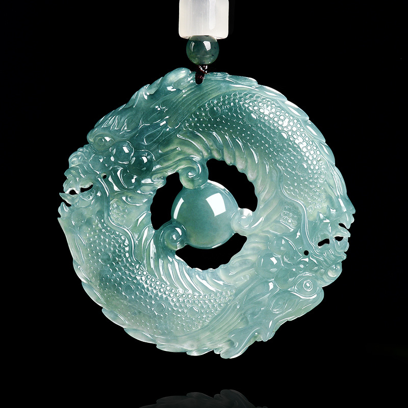Jewelry & Watches Store - Natural Real Emerald Blue Water Jade