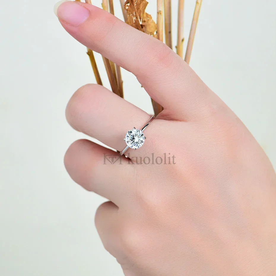 Luxury Gifts Jewelry & Watches Namfleg Mostar - 1CT‑2CT Round Cut 8.0mm D Color