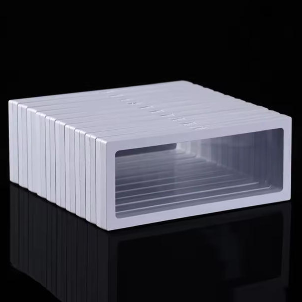 Jewelry And Watches Box - White 10pcs,Transparent Floating Frame Display Rack,Floating