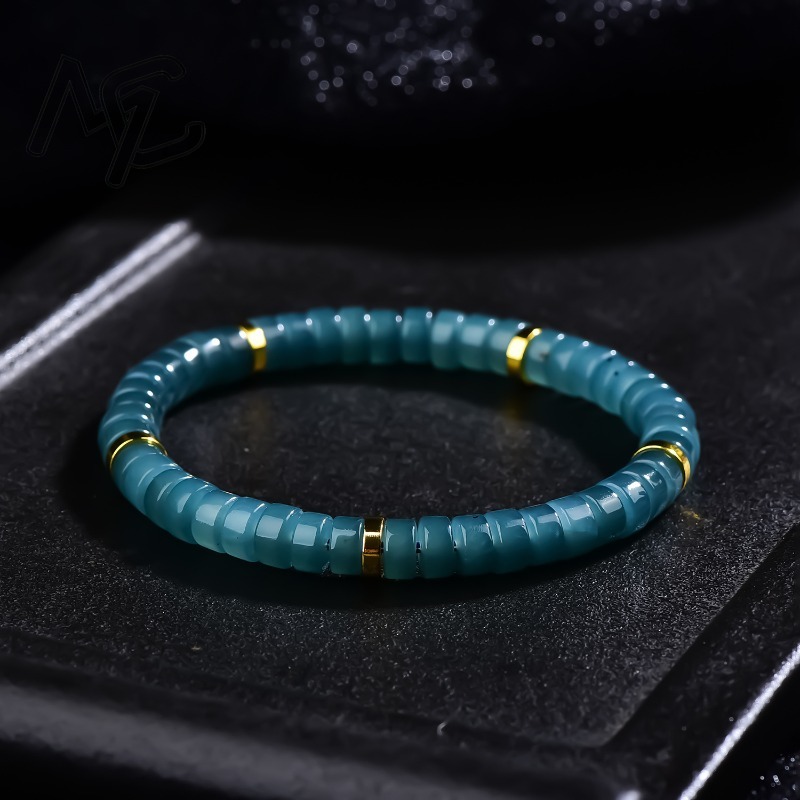 Jewelry & Watches Store - Natural Jadeite Blue Water Abacus Beads