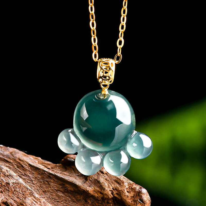 Jewelry & Watches Store - Natural Real Emerald Blue Water Jade