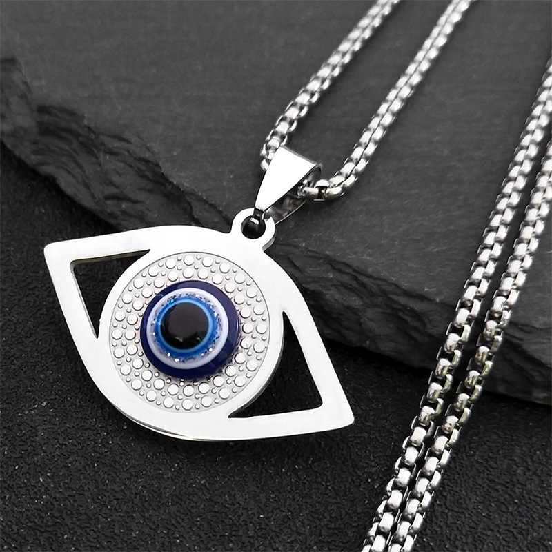 Jewelry & Watches Store - Islam Hamsa Evil Blue Eye Necklace