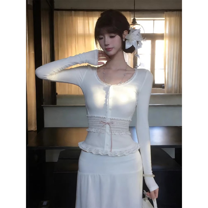 Women Lace Trim Cutout Long Sl - S&S Watches & Jewelry Ho Chi Minh 评论和价格