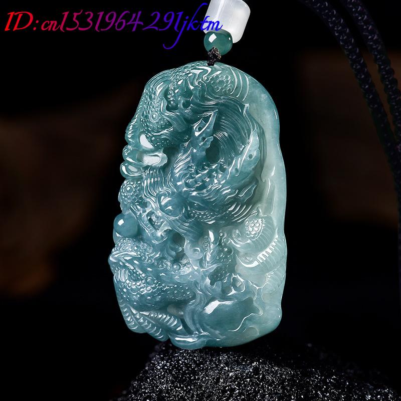 Natural Burmese Jadeite Dragon - Jewelry & Watches Store 评论和价格