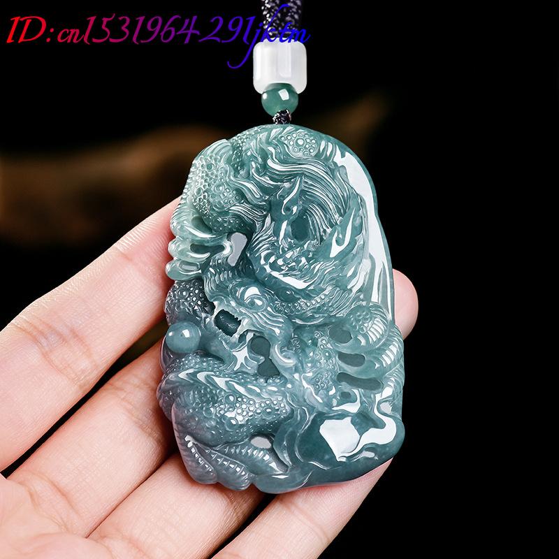Natural Burmese Jadeite Dragon - Jewelry & Watches Store 评论和价格