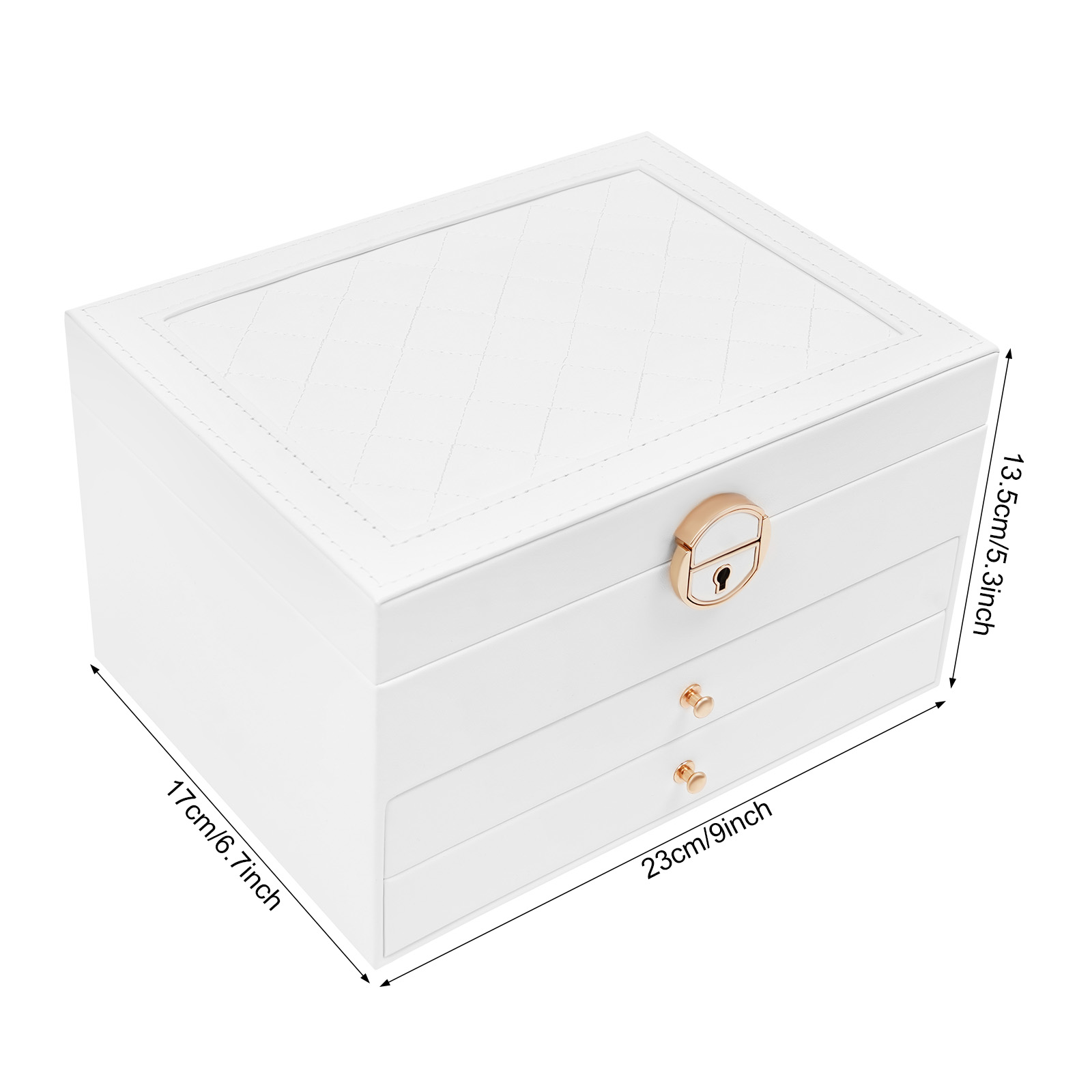 3 Tiers Jewelry Storage Box, S - Jewelry Eyewear Watches & Accessories 评论和价格
