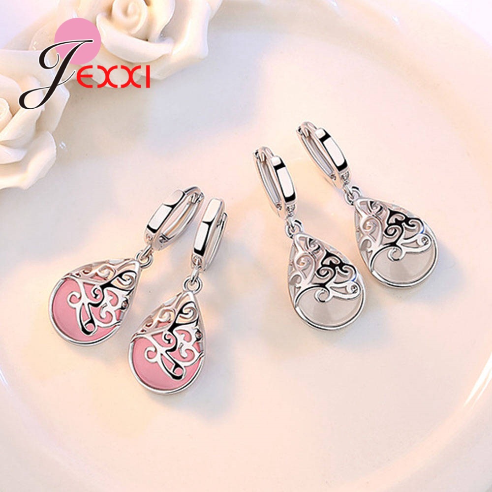 Genuine 925 Sterling Silver Mo - Opal Earrings Dangle 评论和价格