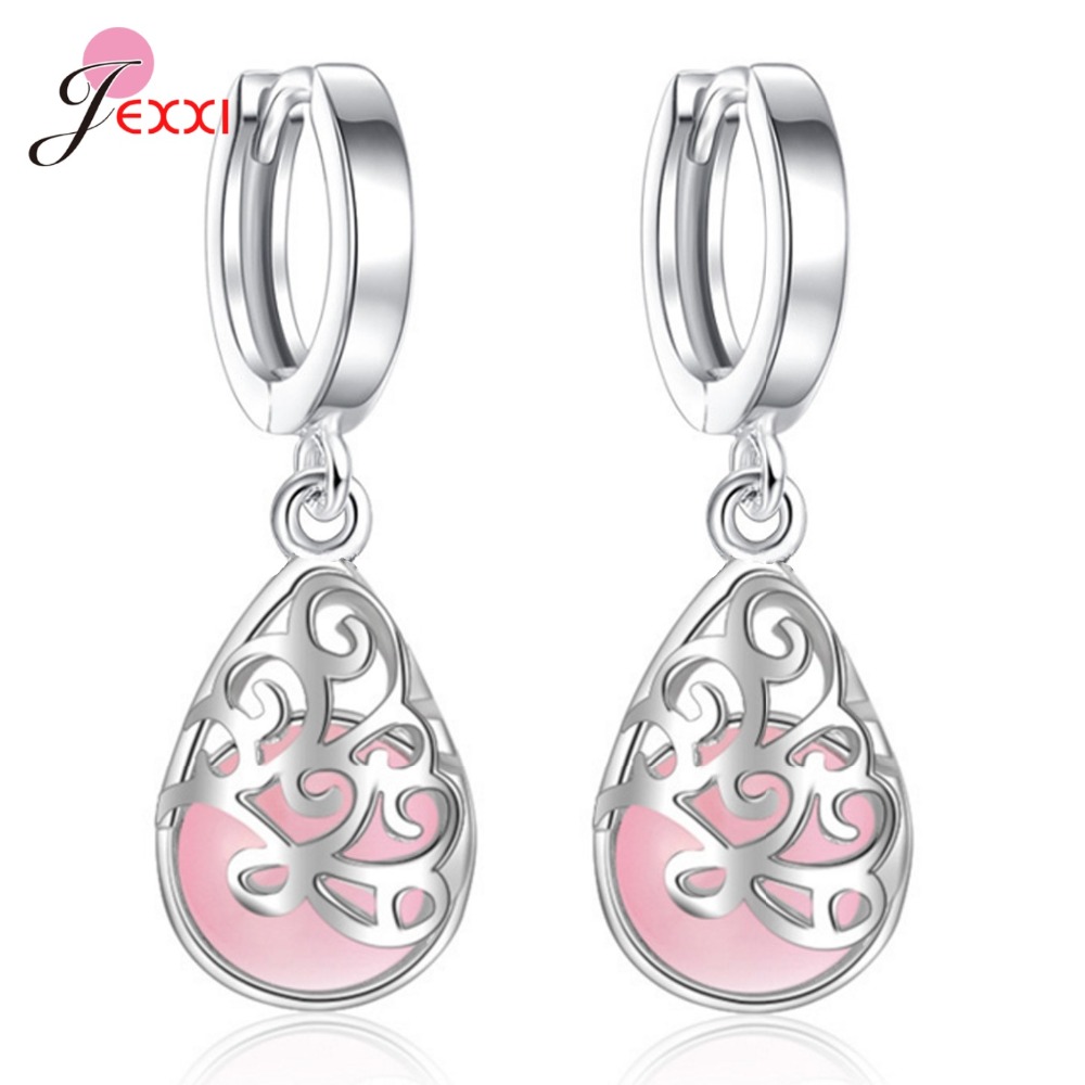 Genuine 925 Sterling Silver Mo - Opal Earrings Dangle 评论和价格