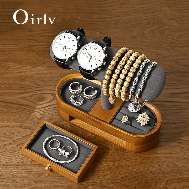 Oirlv Solid Wood Watch Organiz - Jewelry And Watches Box 评论和价格