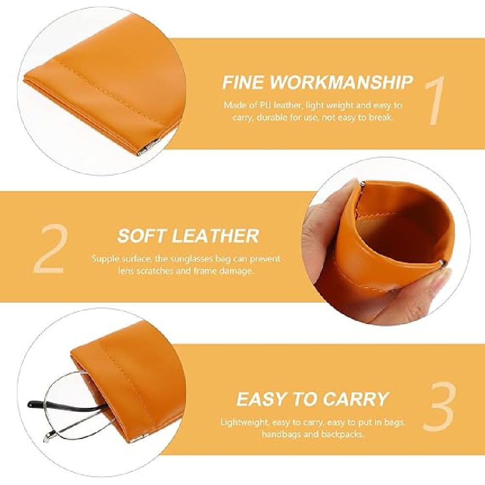 3 Pack PU Leather Storage Pouc - Jewelry Eyewear Watches & Accessories 评论和价格