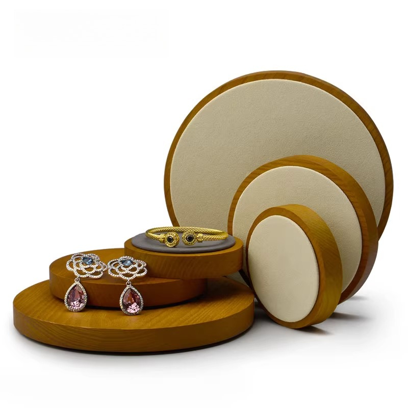 Solid Wood Jewelry Display Tra - Jewelry And Watches Store 评论和价格