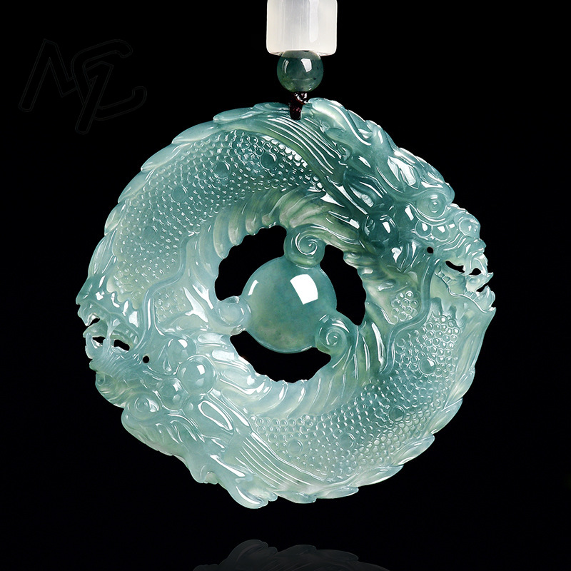 Natural Real Emerald Blue Wate - Jewelry & Watches Store 评论和价格