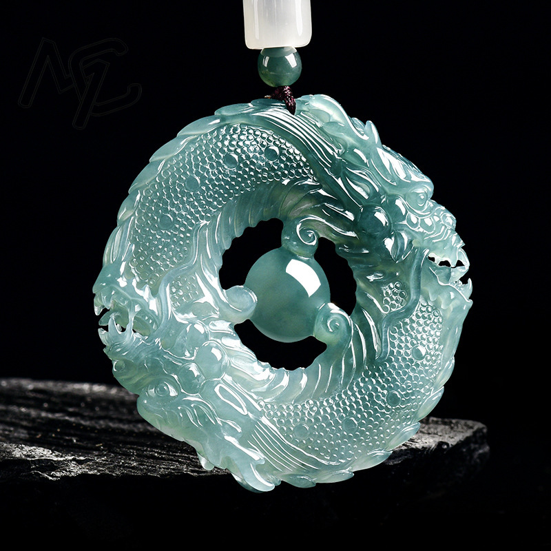 Natural Real Emerald Blue Wate - Jewelry & Watches Store 评论和价格