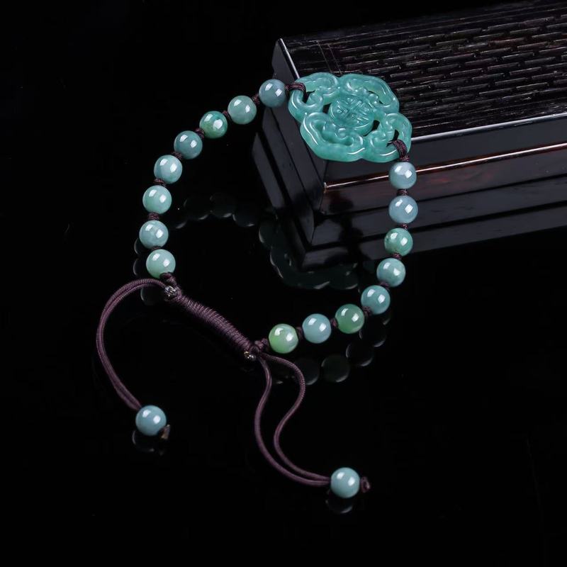 Natural Jadeite A-grade Bracel - Jewelry & Watches Store 评论和价格