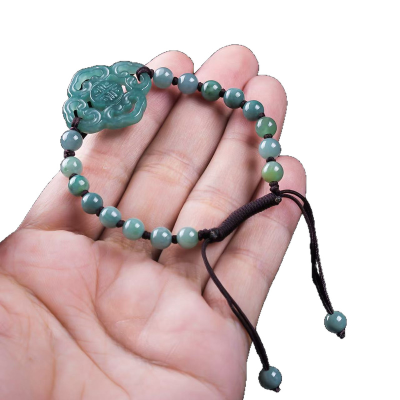 Natural Jadeite A-grade Bracel - Jewelry & Watches Store 评论和价格