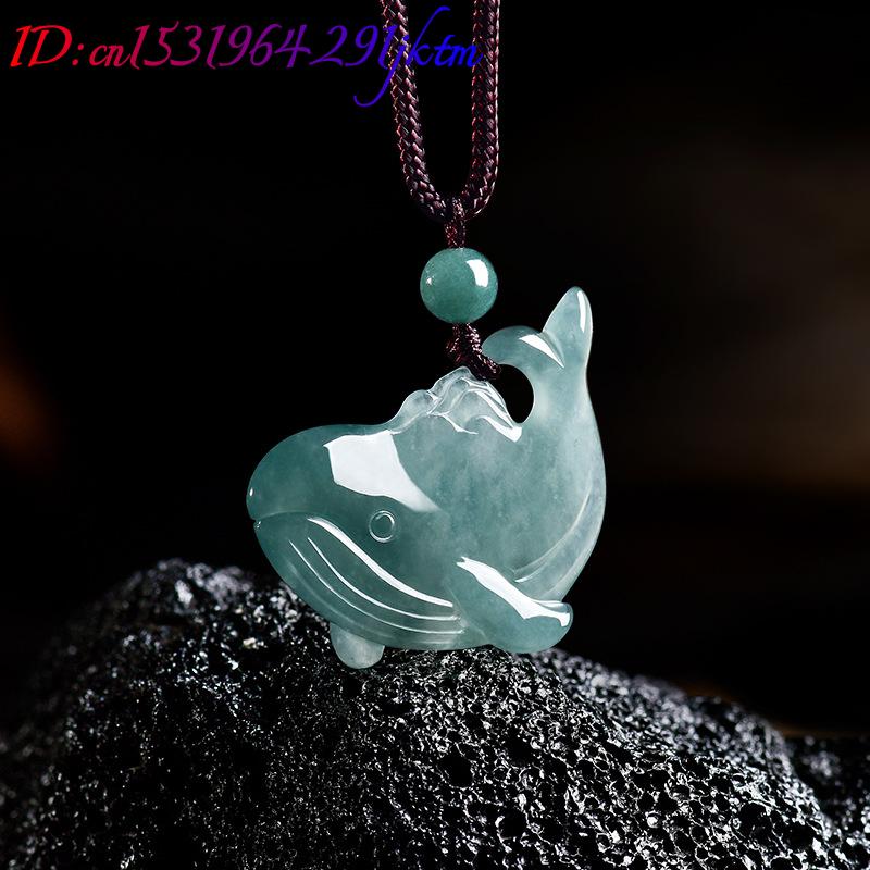 Natural Burmese Jadeite Whale  - Jewelry & Watches Store 评论和价格
