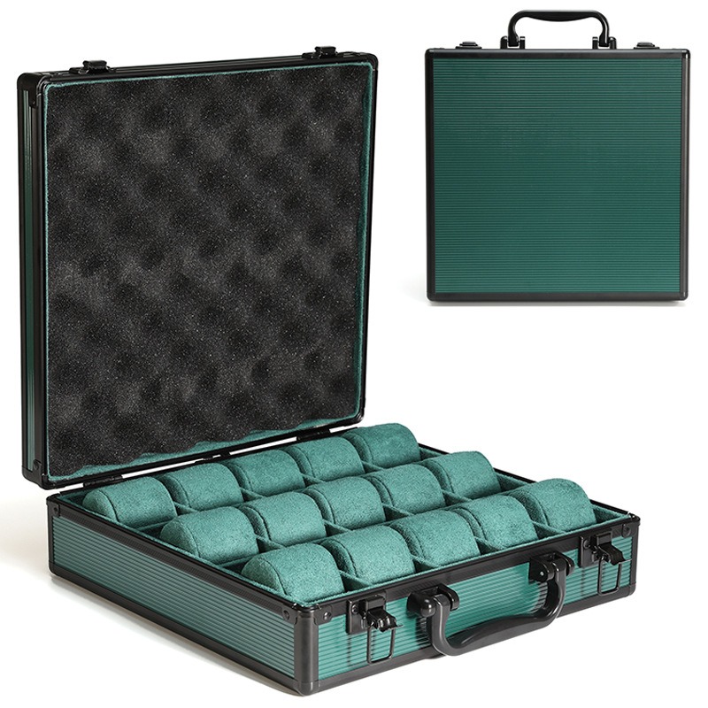 Aluminum Green Watch Box Mens  - Jewelry Rolex Watches 评论和价格