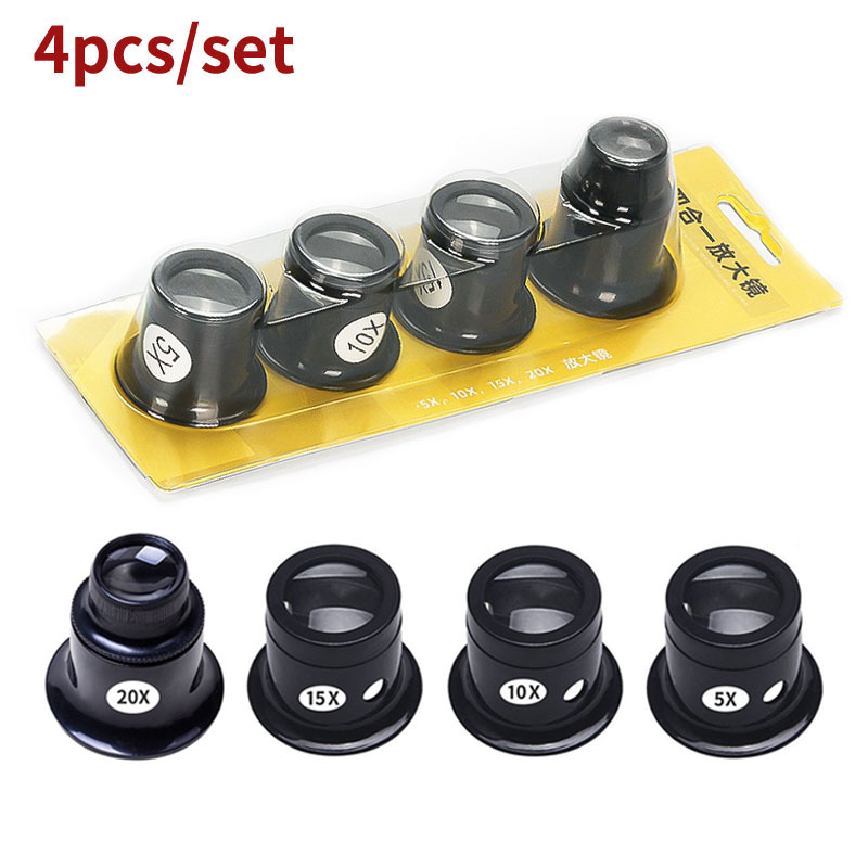 4pcs/set Monocular Magnifying  - Jewelry Eyewear Watches & Accessories 评论和价格