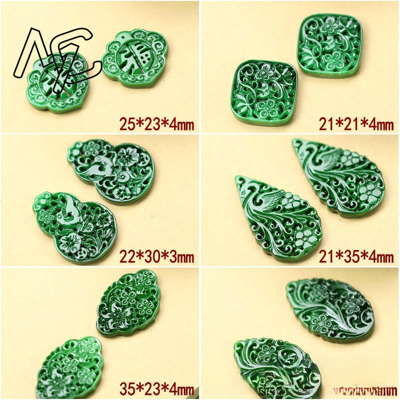 2pcs DIY Natural Dry Green Eme - Luxury Gifts Jewelry & Watches Namfleg Mostar 评论和价格
