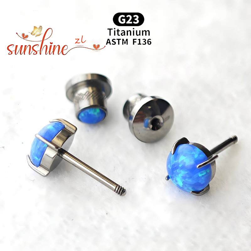 2PCS ASTM F136 Titanium Opal M - Opal Earrings Dangle 评论和价格