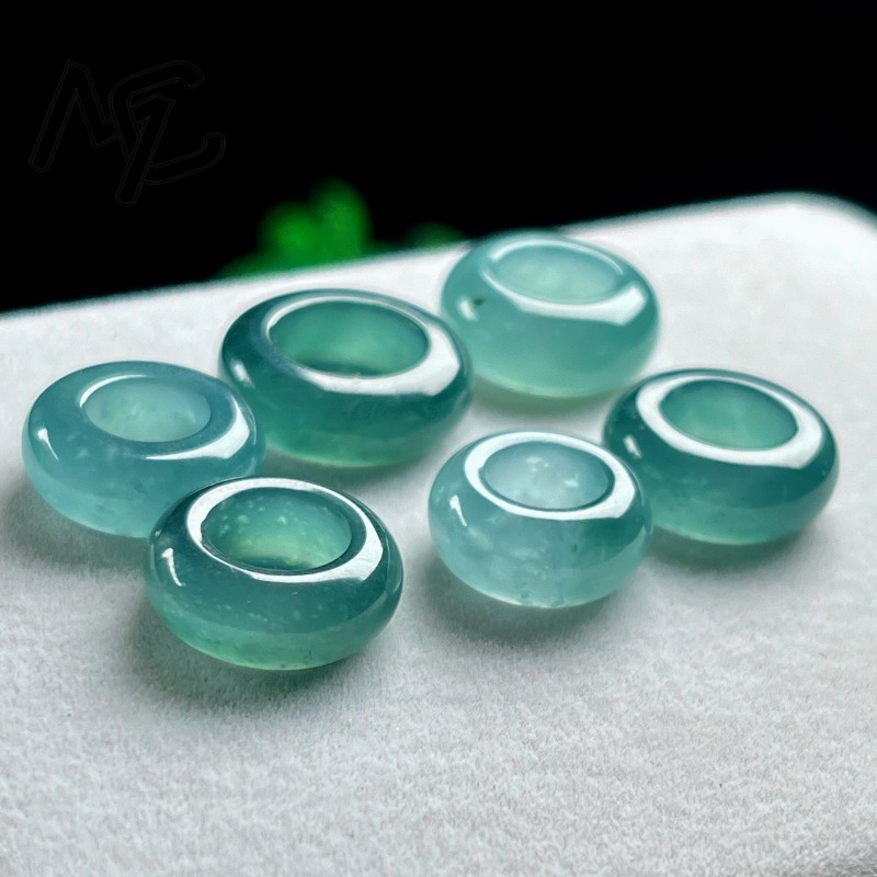 Natural Emerald Blue Water Luc - Jewelry & Watches Store 评论和价格