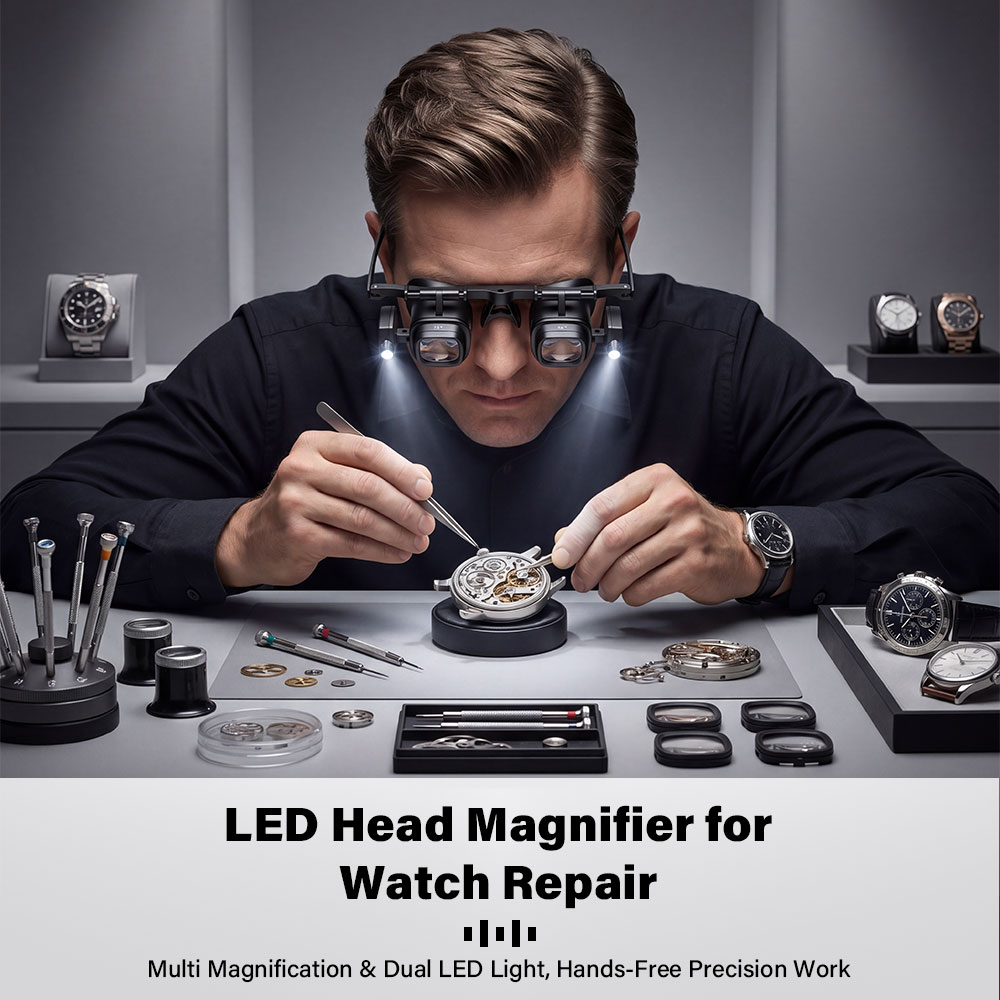 Portable 2X-24X Headband Magni - Jewelry Eyewear Watches & Accessories 评论和价格