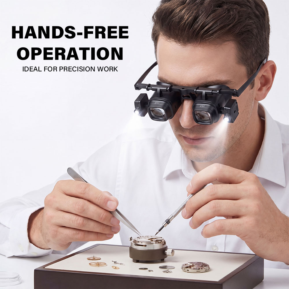 Portable 2X-24X Headband Magni - Jewelry Eyewear Watches & Accessories 评论和价格