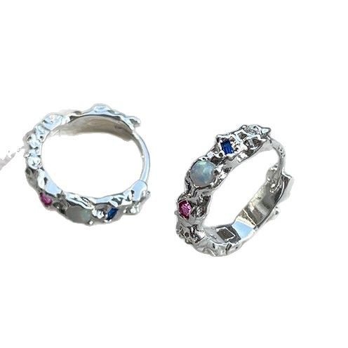 925 Sterling Silver Opal Hoop  - Opal Earrings Dangle 评论和价格
