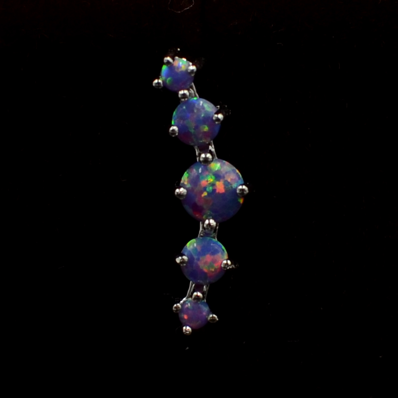 CHUANCI 1 PC Stainless Steel & - Opal Earrings Dangle 评论和价格
