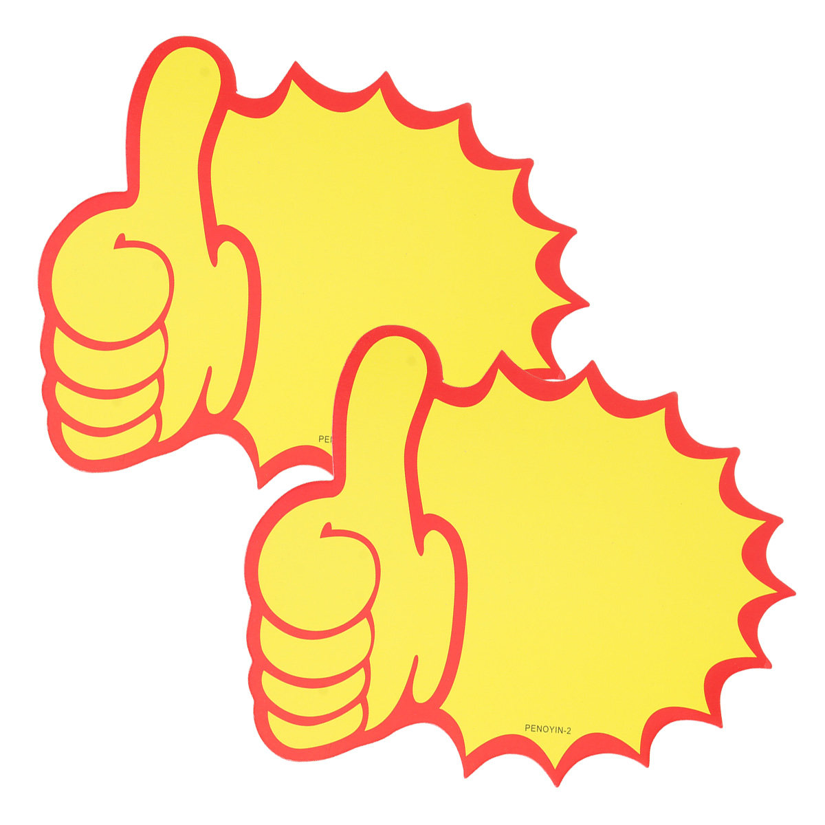 100Pcs Thumb Shaped Yellow Pap - Jewelry And Watches Store 评论和价格