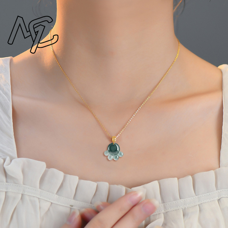 Natural Real Emerald Blue Wate - Jewelry & Watches Store 评论和价格