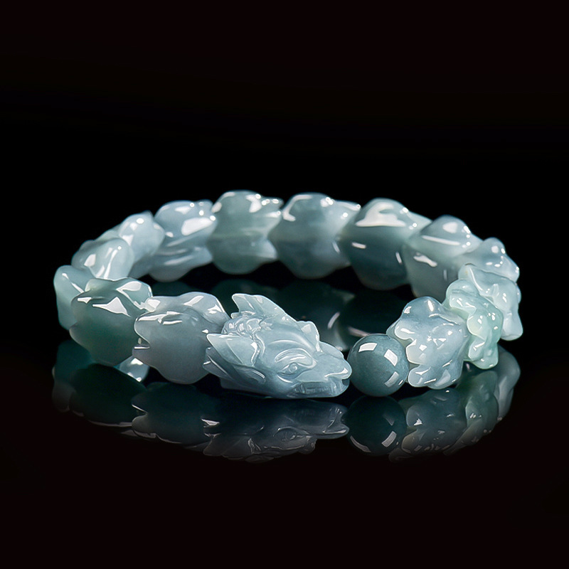 Blue Burmese Jadeite Dragon Br - Jewelry & Watches Store 评论和价格