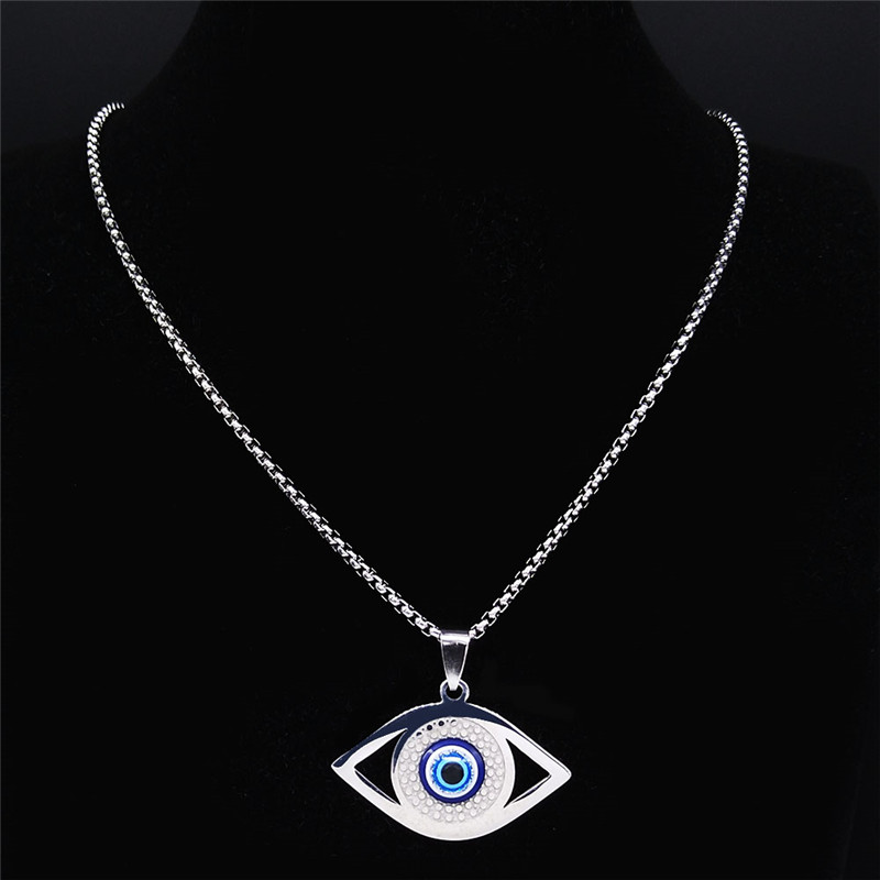 Islam Hamsa Evil Blue Eye Neck - Jewelry & Watches Store 评论和价格