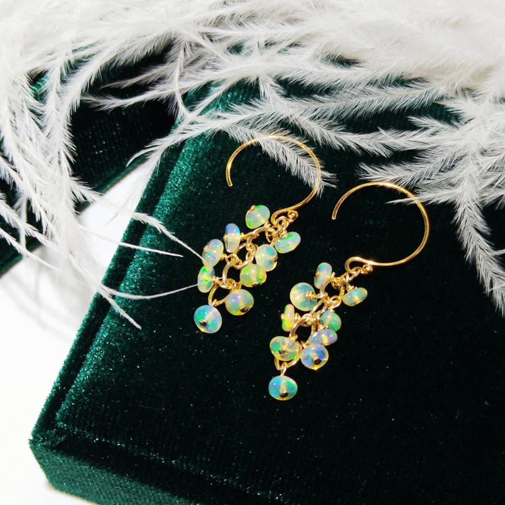 Lii Ji Natural Ethiopia Opal 1 - Opal Earrings Dangle 评论和价格