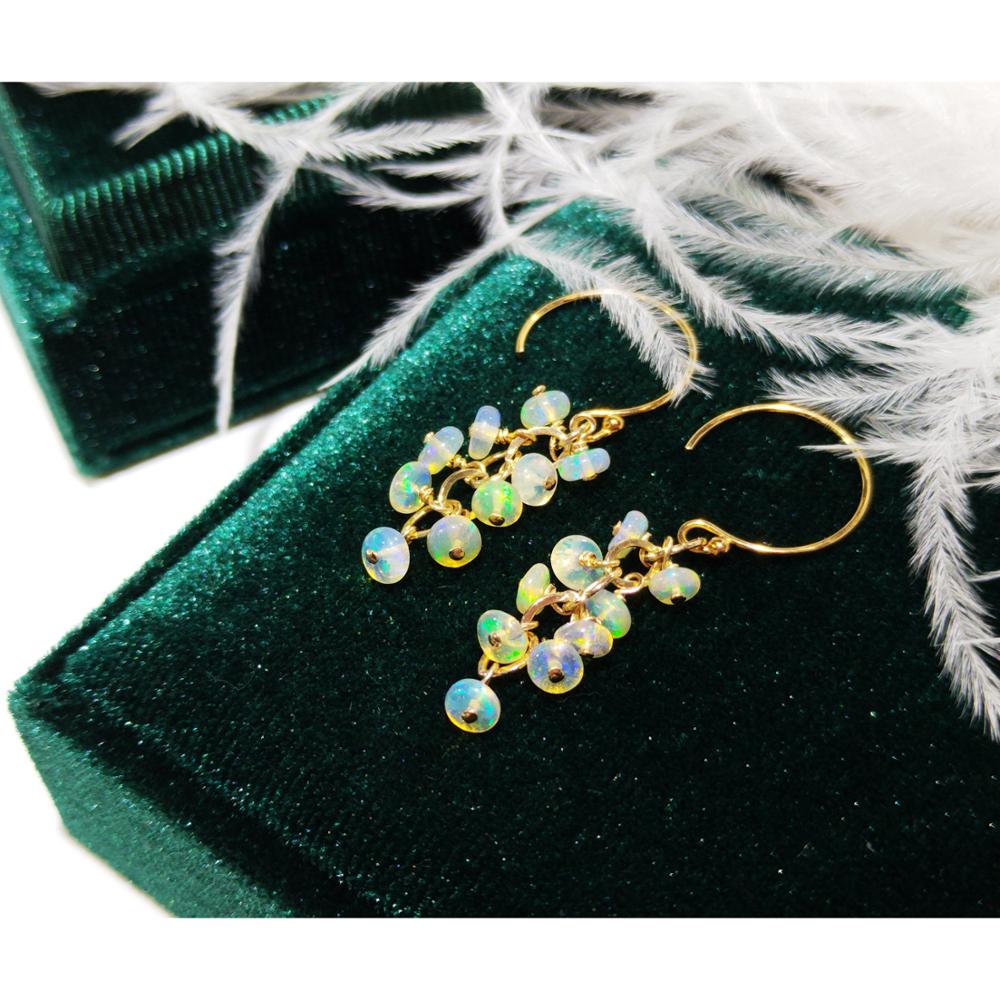 Lii Ji Natural Ethiopia Opal 1 - Opal Earrings Dangle 评论和价格