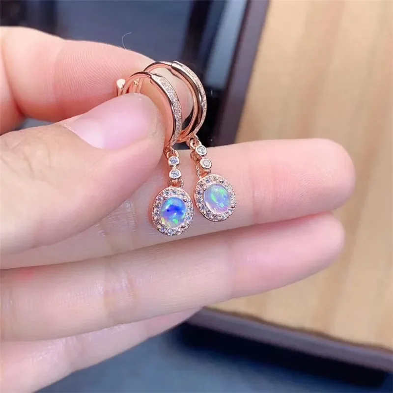 New Natural Opal Earrings 925  - Opal Earrings Dangle 评论和价格
