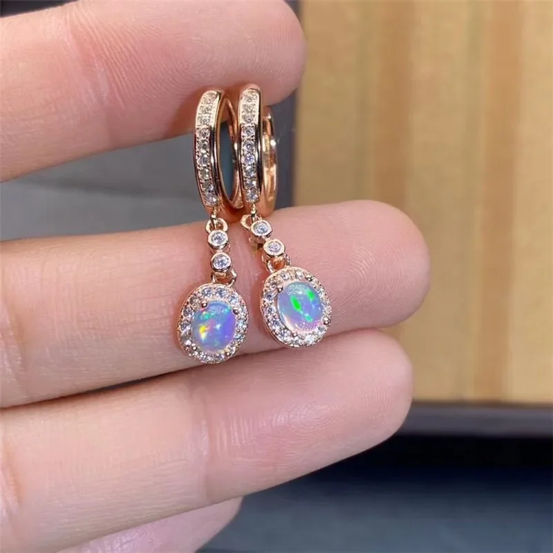 New Natural Opal Earrings 925  - Opal Earrings Dangle 评论和价格