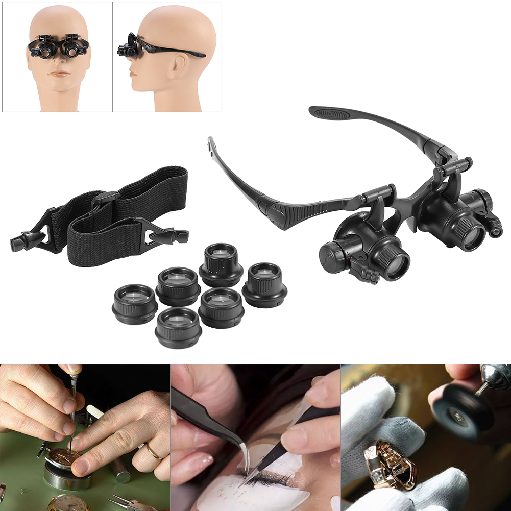 Head Loupe New Head Wearing Ma - Jewelry Eyewear Watches & Accessories 评论和价格