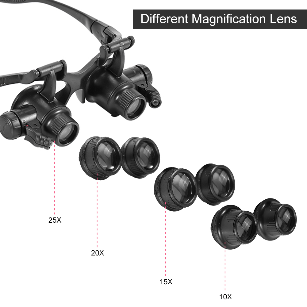 Head Loupe New Head Wearing Ma - Jewelry Eyewear Watches & Accessories 评论和价格