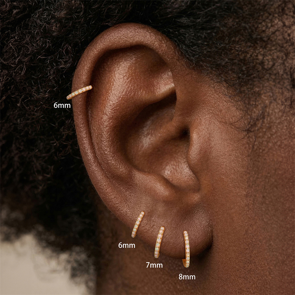 CANNER 1PC 925 Sterling Silver - Opal Earrings Dangle 评论和价格
