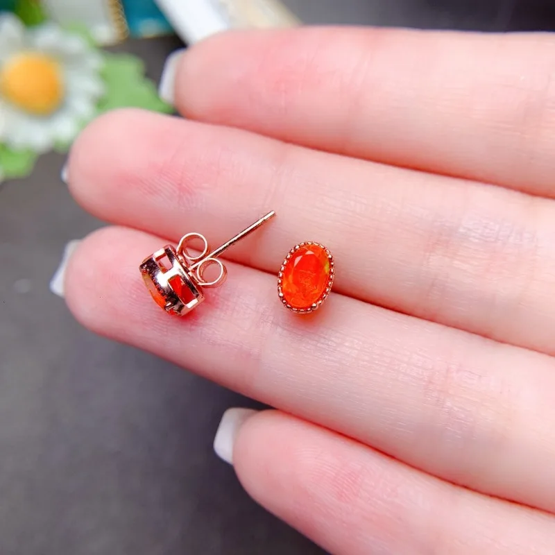 Orange Fire Opal Rare Earrings - Opal Earrings Dangle 评论和价格