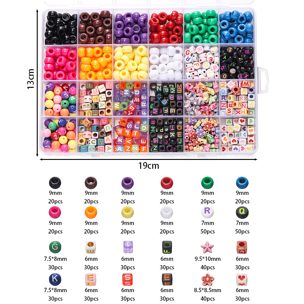 1 Box Colorful Acrylic Pony Be - Fine Jewelry & Watches Photos 评论和价格